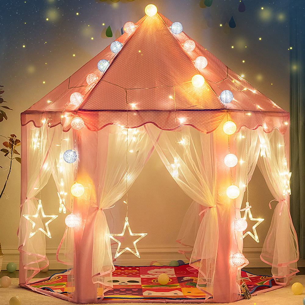 Princess play best sale tent with lights